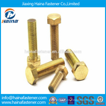 Hecho en China tornillo Hex de latón de alta resistencia